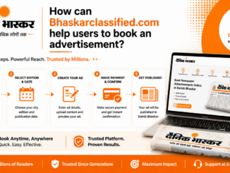 How can Bhaskarclassified.com help users to book an advertisement
